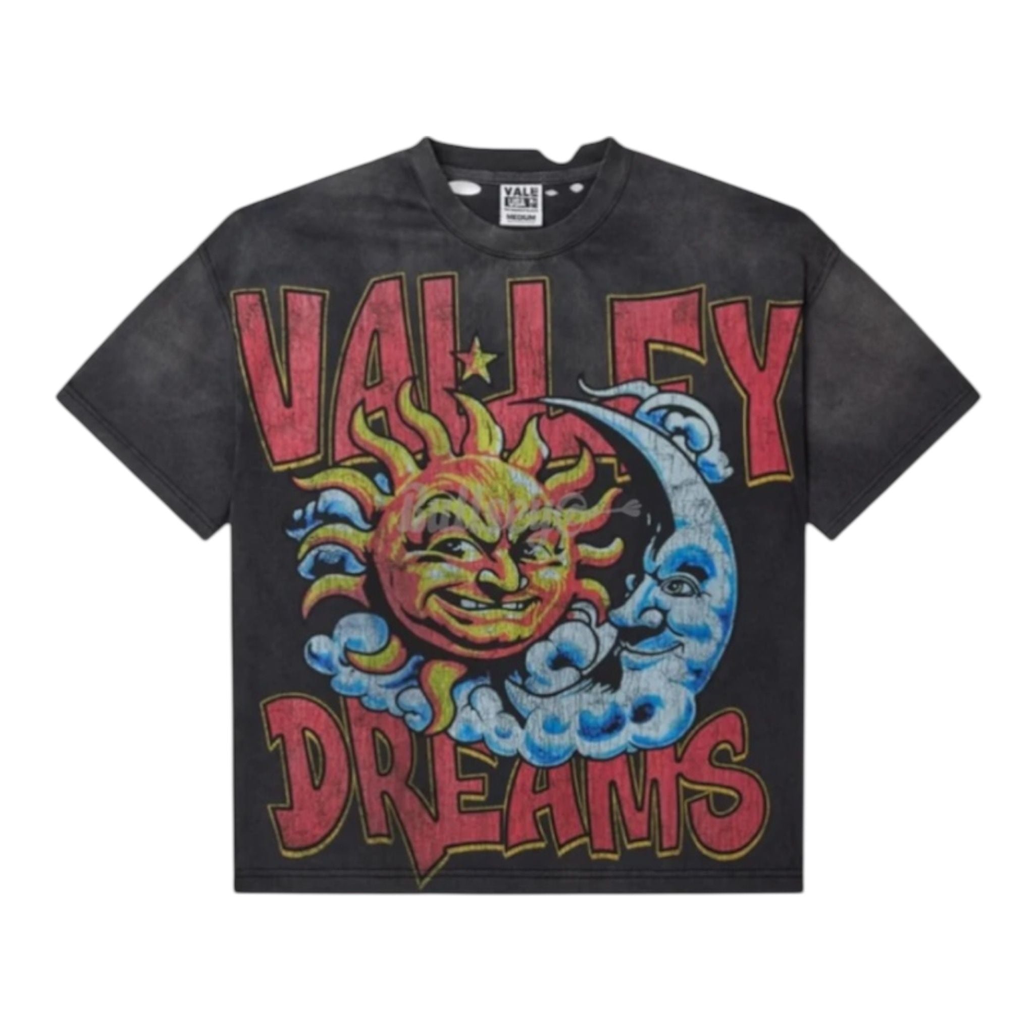 Vale Thrashed Black Sun Tee (Black)