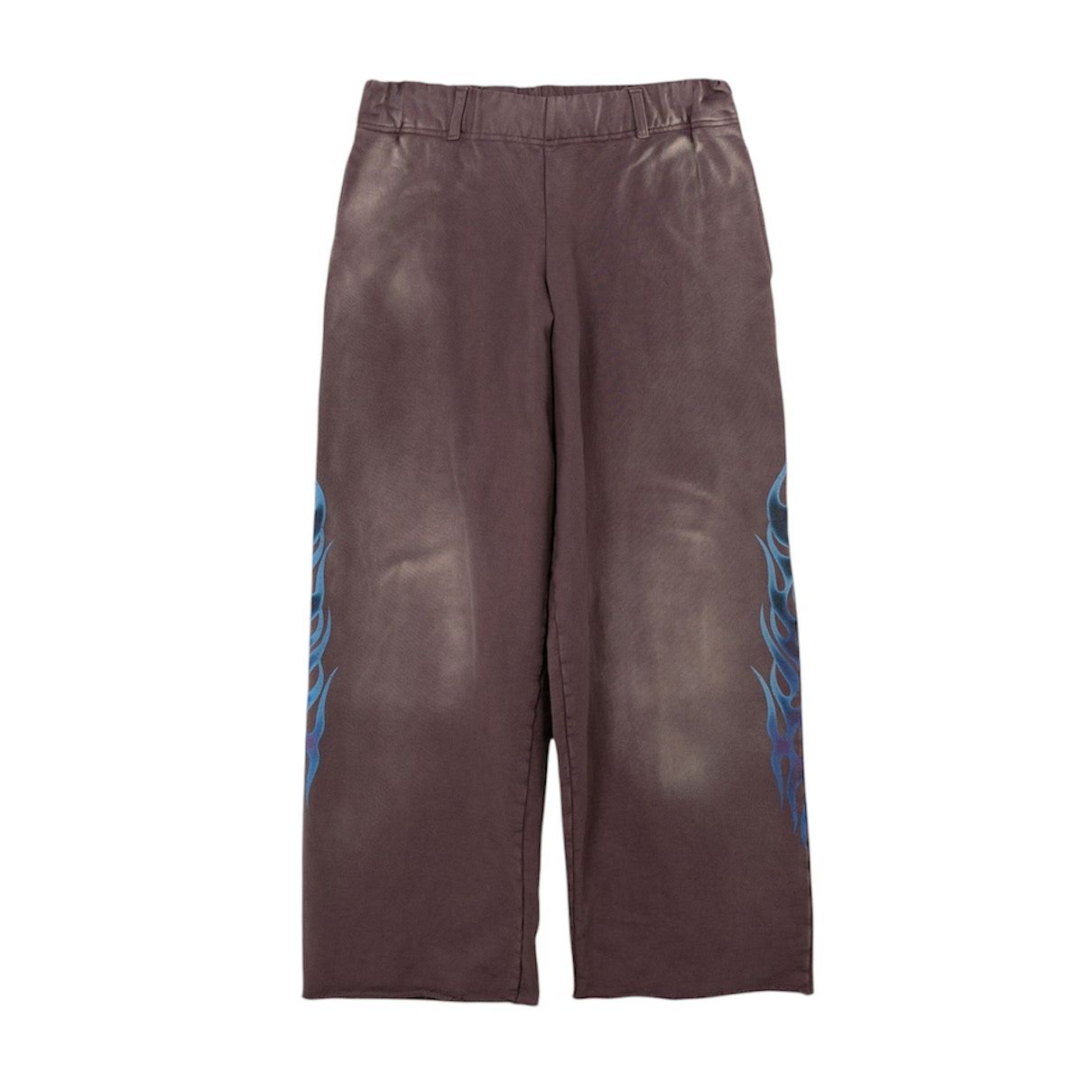 Kamiya Fire Distressed Sweatpants (Brown) - Preowned