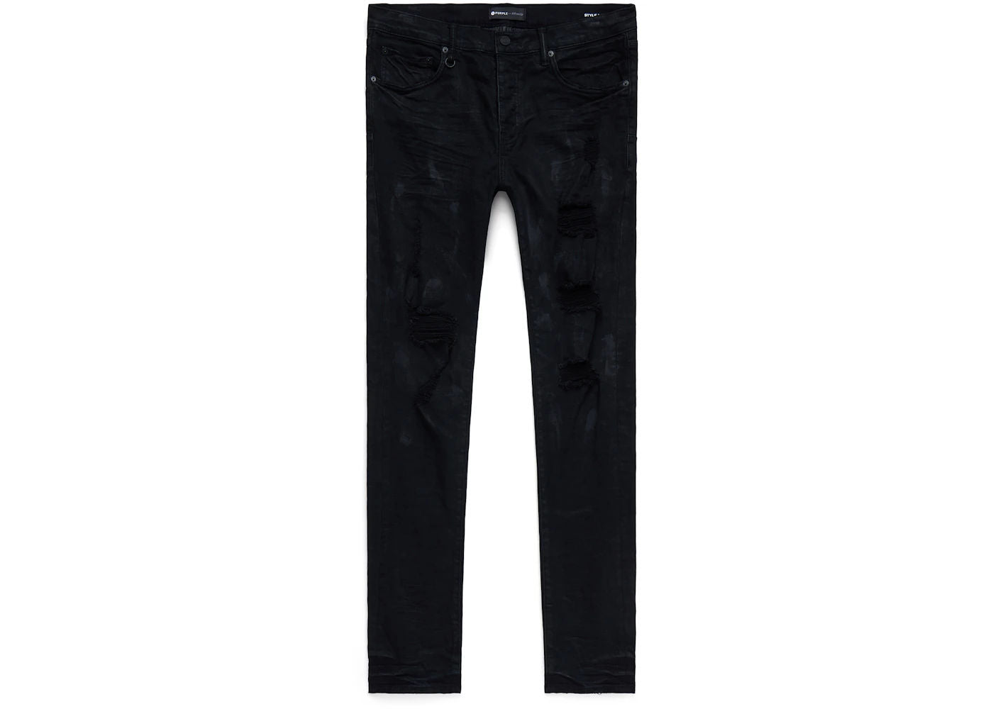 Purple Brand Skinny Jean (Black Oil Spill)