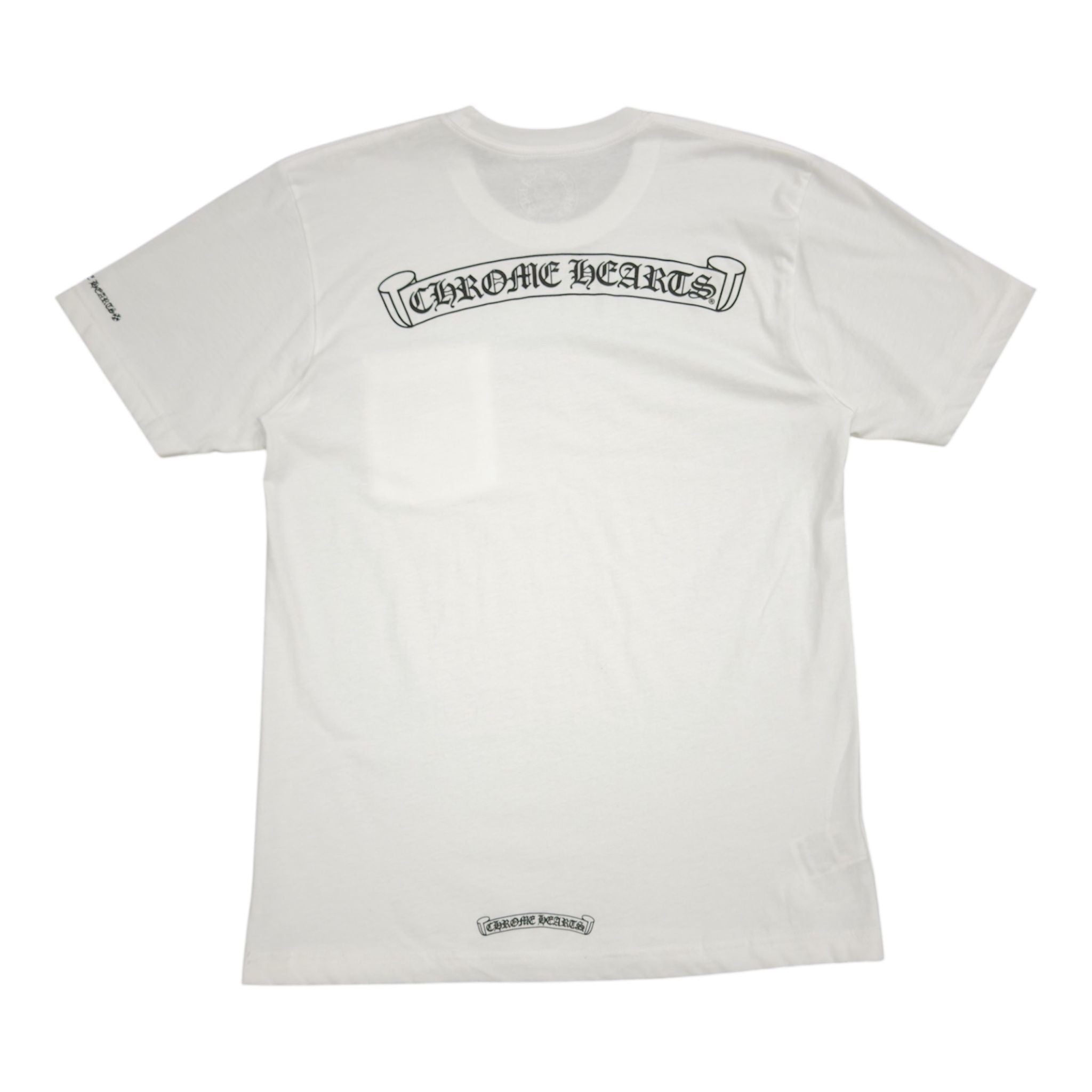 Chrome Hearts Scroll Logo Pocket Tee (White) - Preowned