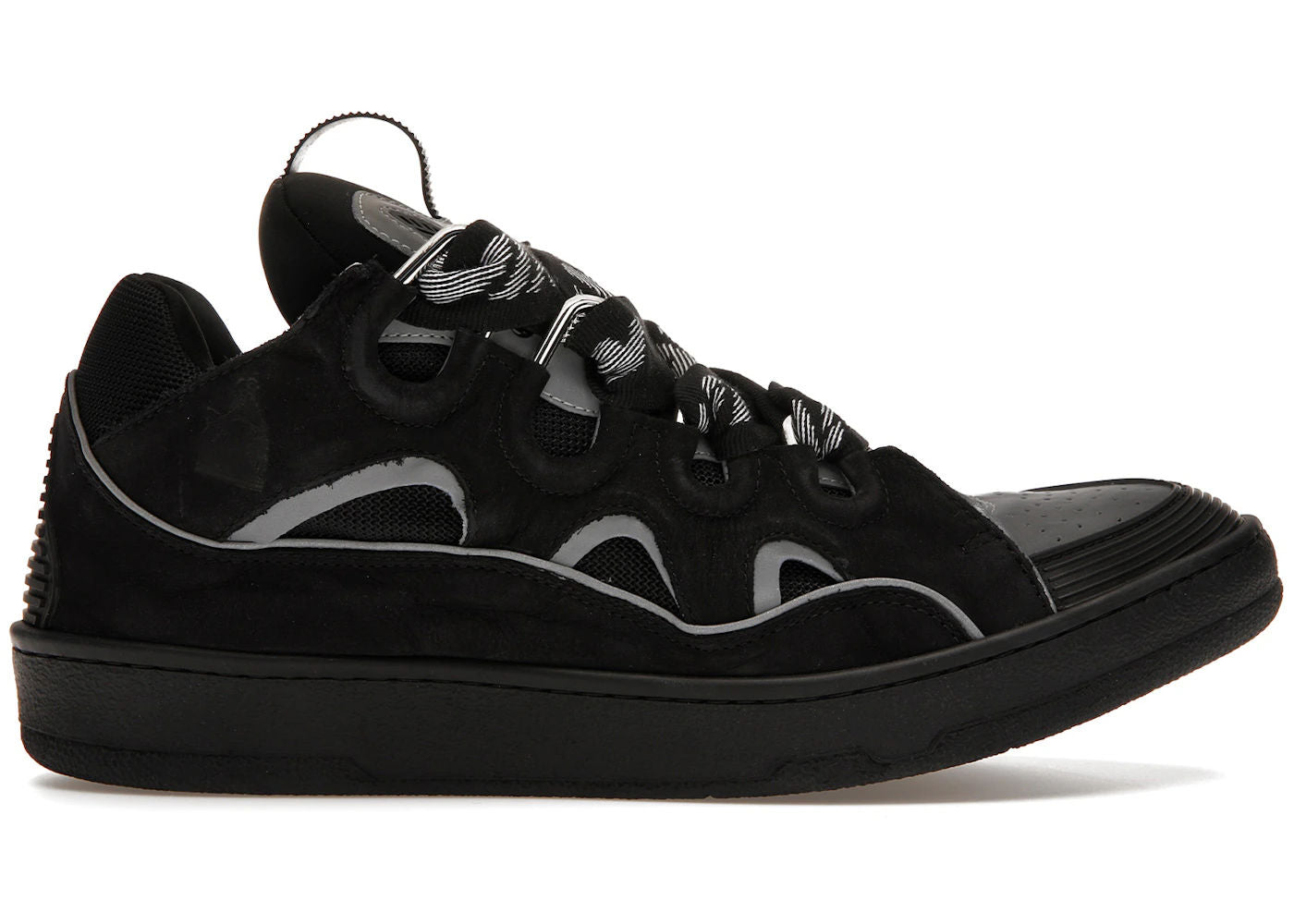 Lanvin Curb Sneaker Black Grey - Preowned