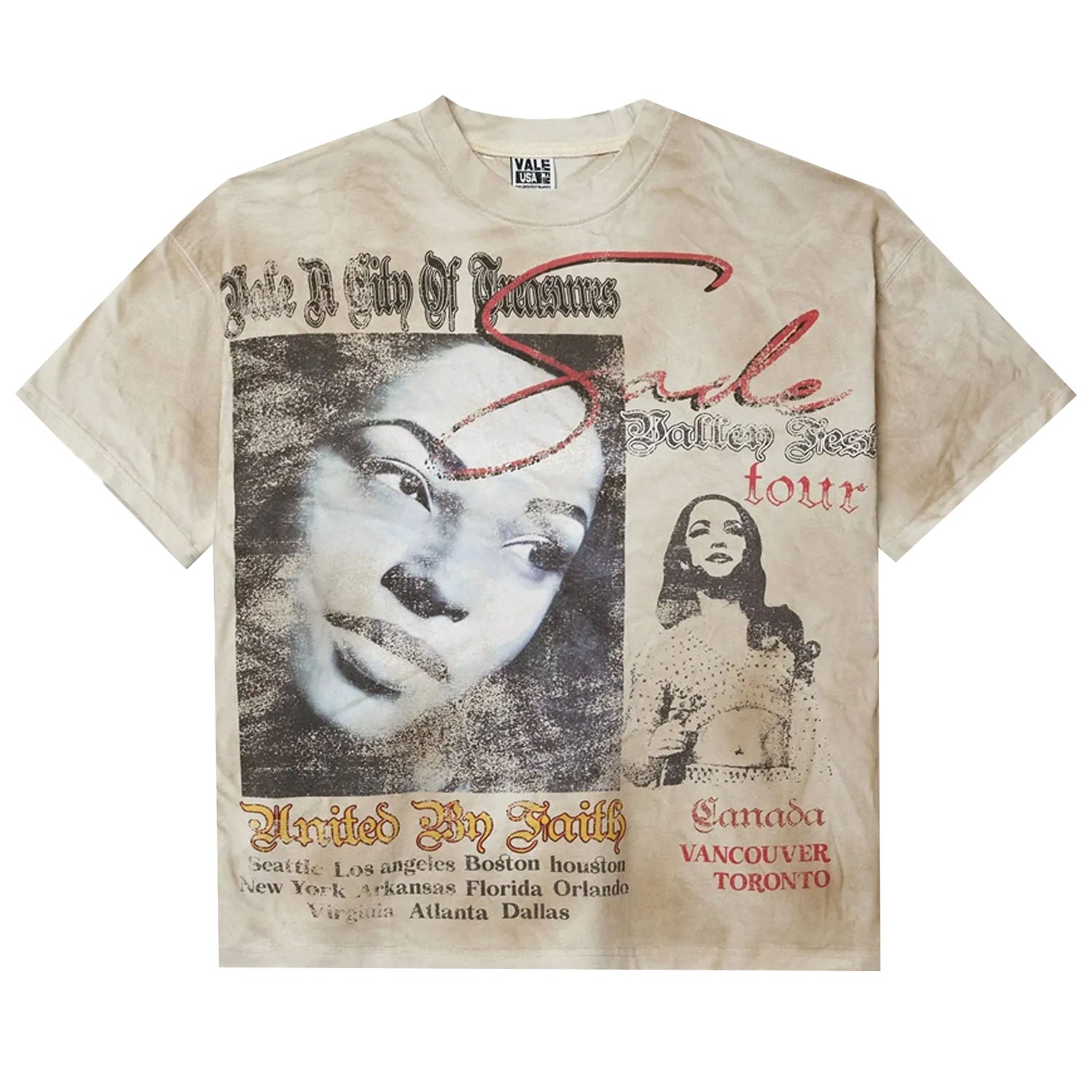 Vale Forever Valley Tour Tee (Cream) - Preowned