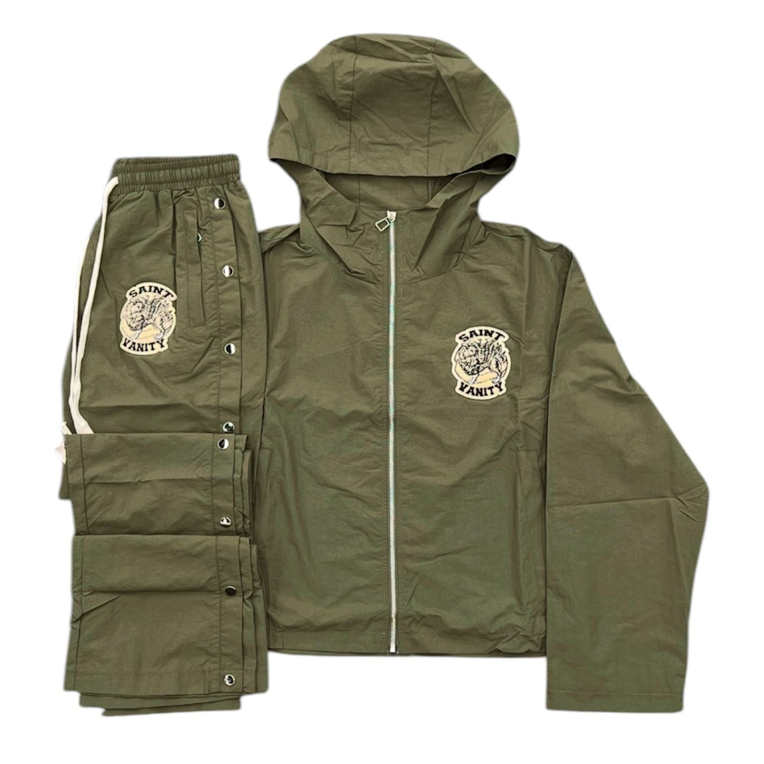 Saint Vanity Nylon Track Suit (Olive)