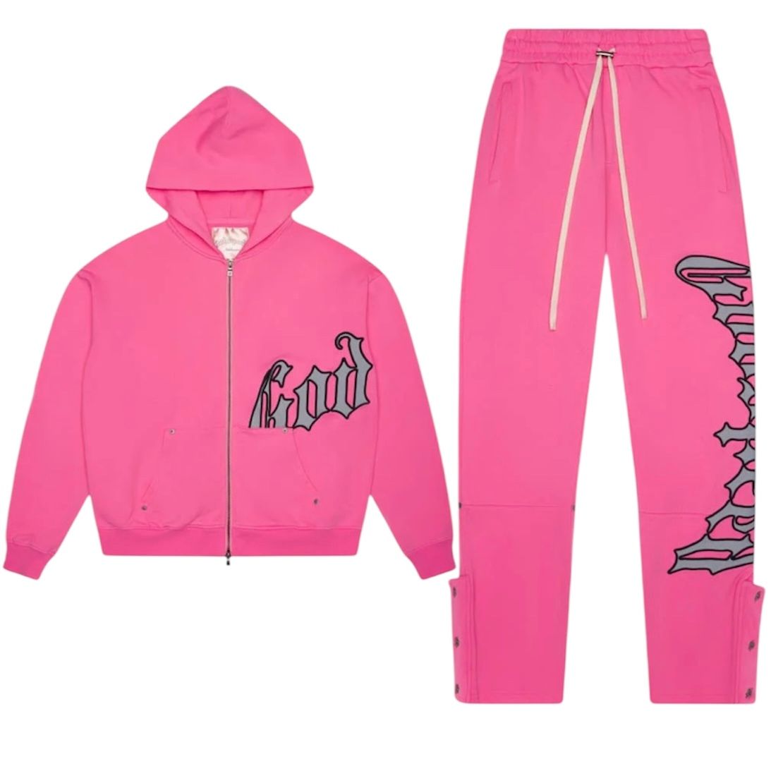 Godspeed OG Logo Sweatsuit (Pink/Grey)