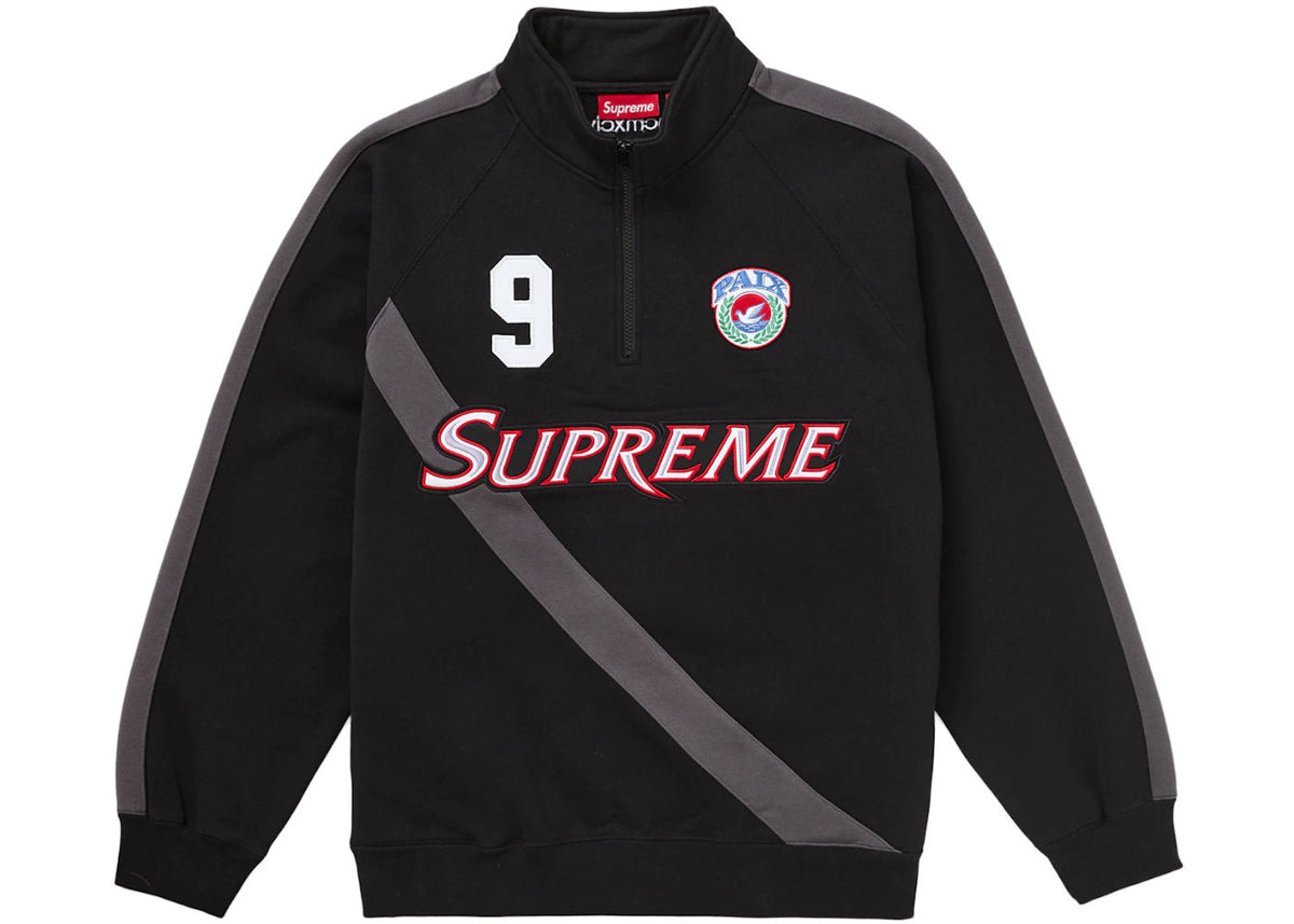 Supreme Equipe Half Zip Sweatshirt Black - Preowned