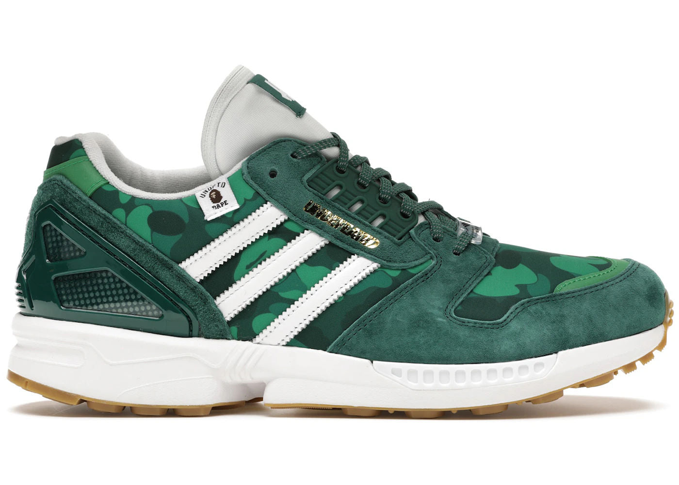 BRAND NEW STEAL - adidas ZX 8000 Bape Undefeated Green
