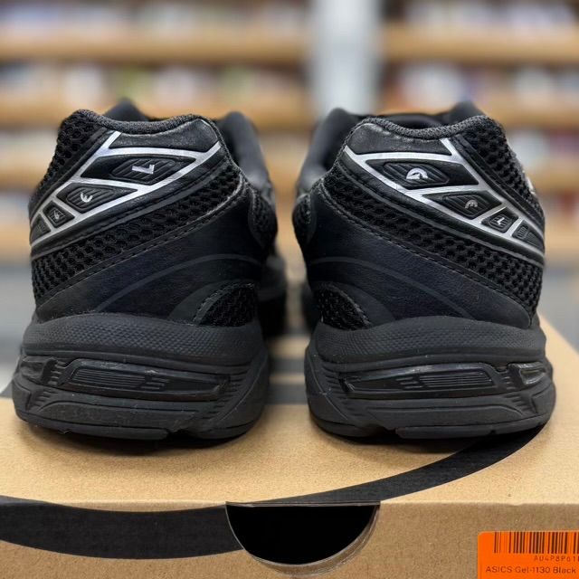 ASICS Gel-1130 Black Pure Silver (GS) - Preowned