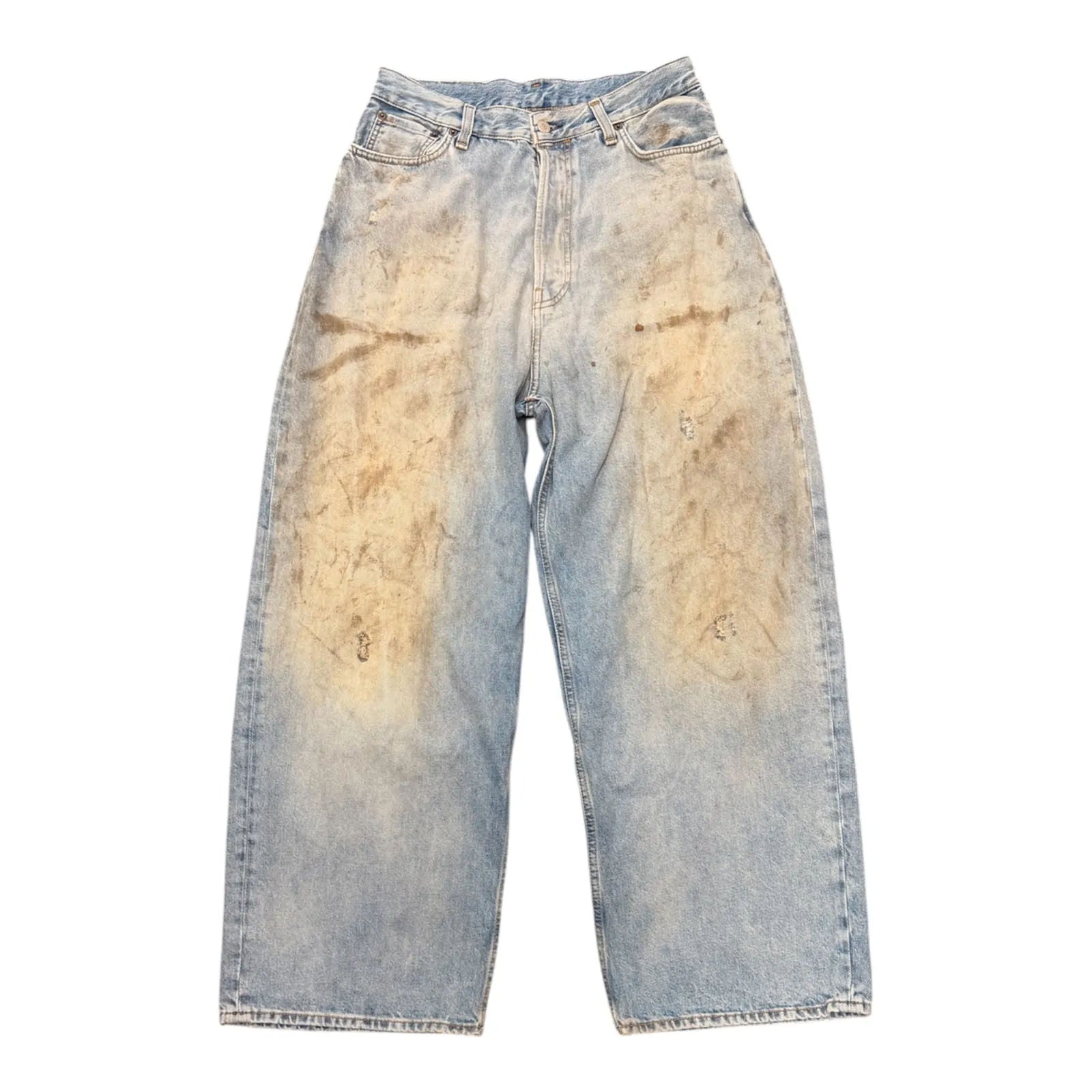 Acne Studios 2023M Baggy Fit Jeans Mid Blue (Mud) - Preowned