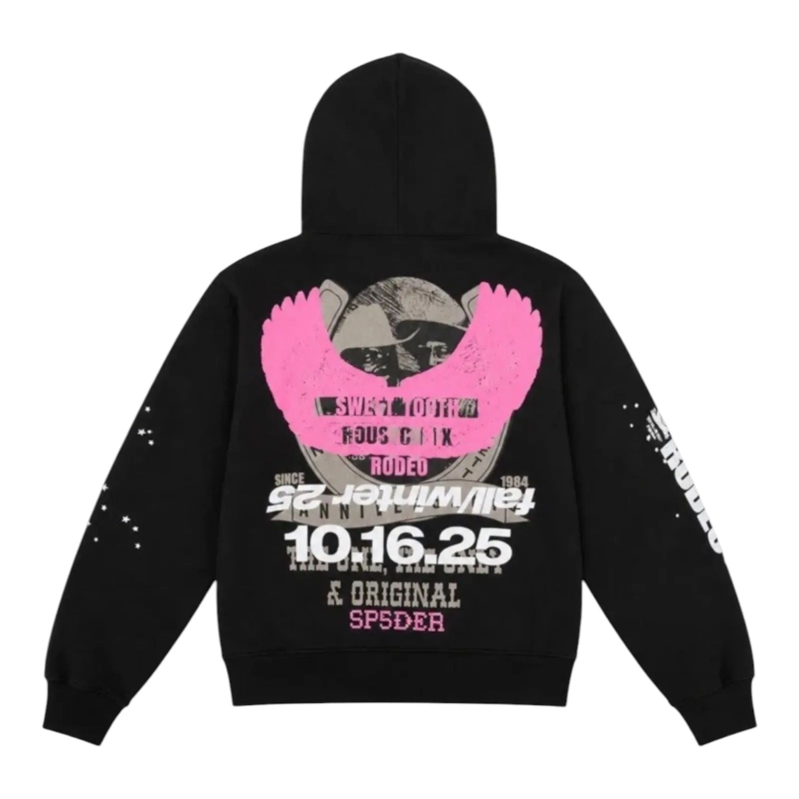 Sp5der Rodeo Texas Zip Up Hoodie (Black)
