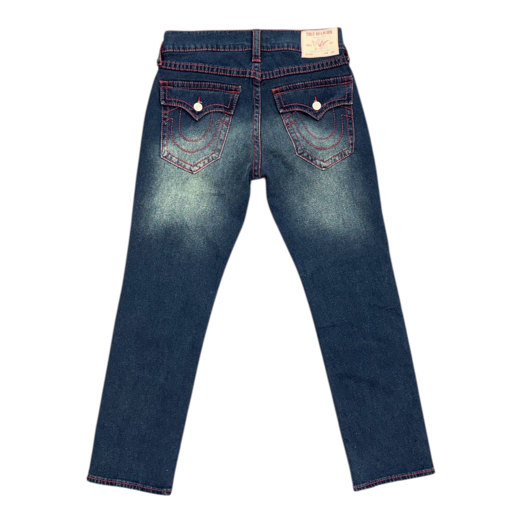 True Religion Geno Single-Needle Denim (Red/Indigo) - Preowned