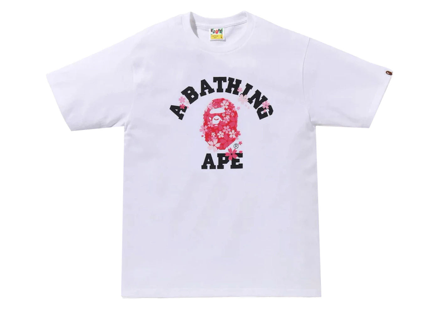 BAPE Sakura College Tee White - Preowned