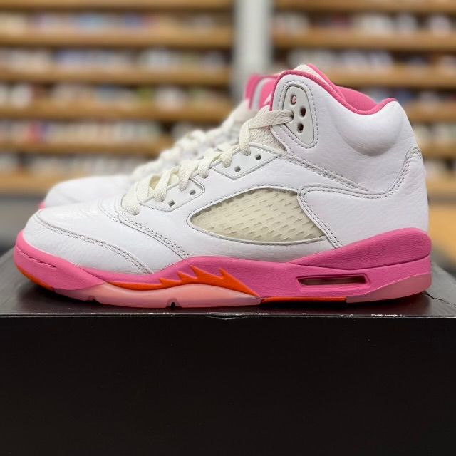 Jordan 5 Retro WNBA Pinksicle Safety Orange (GS) - Preowned