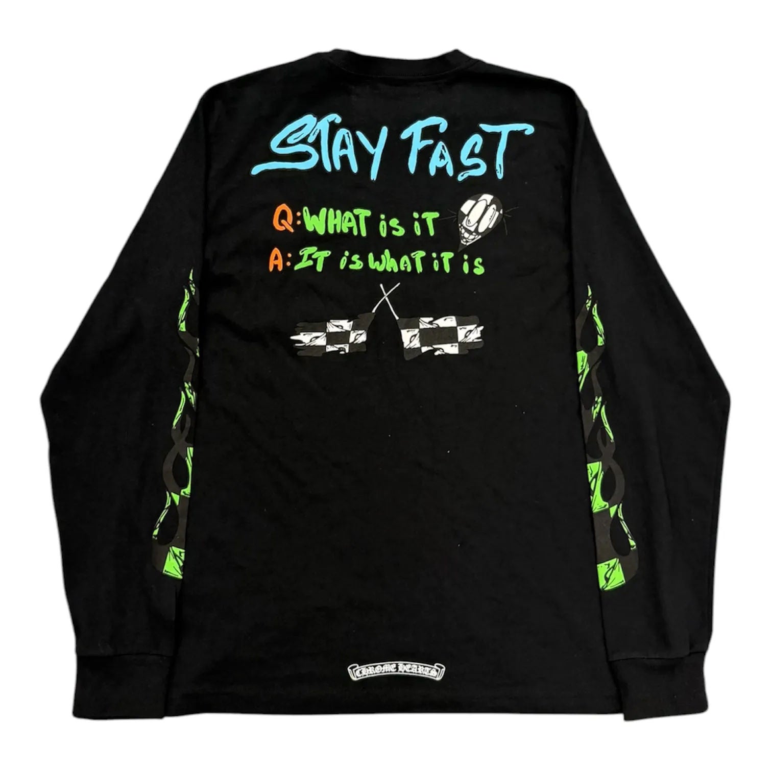 Chrome Hearts Matty Boy Sex Records Stay Fast L/S Tee (Black)