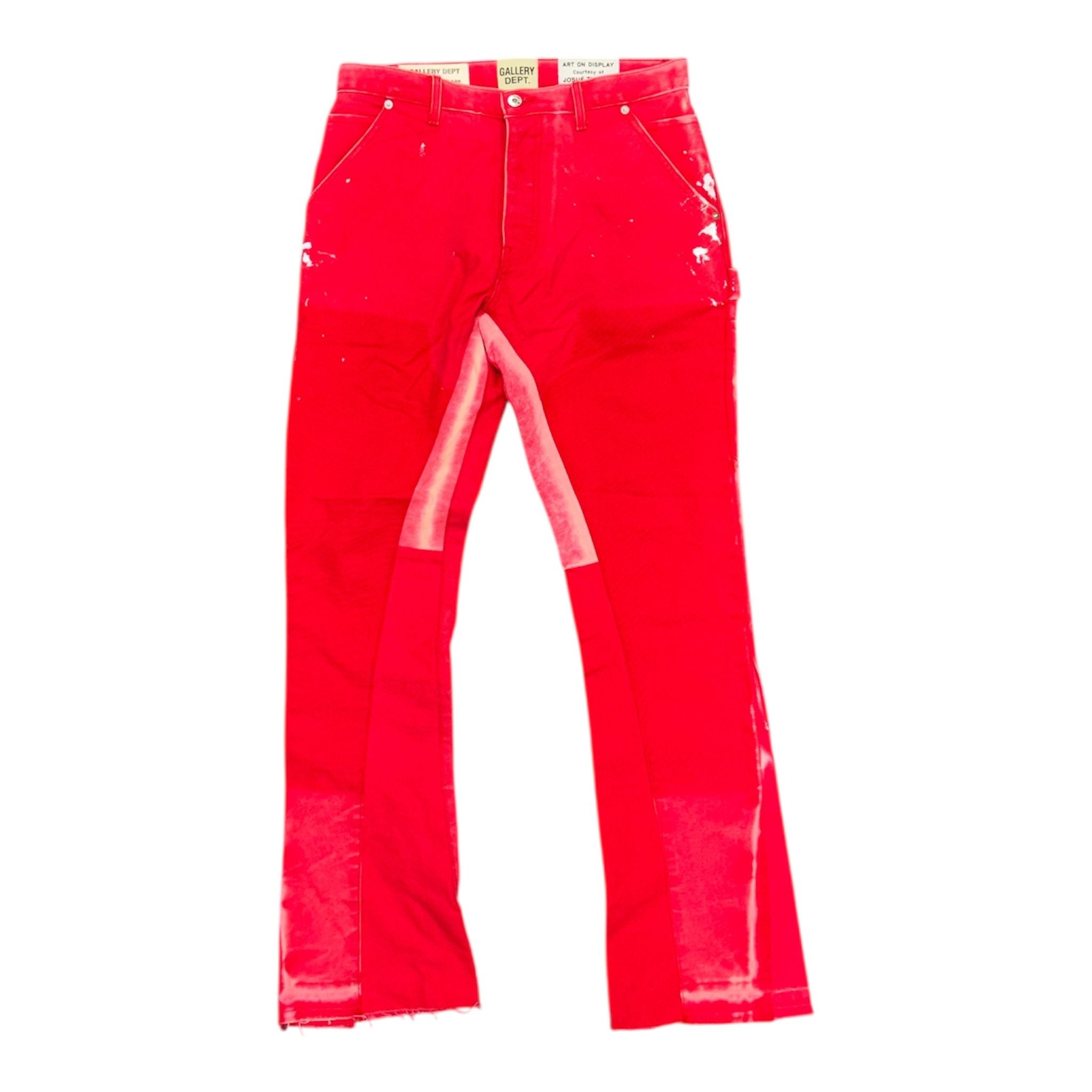 Gallery Dept. La Carpenter Flared Jeans Bright Red - Preowned