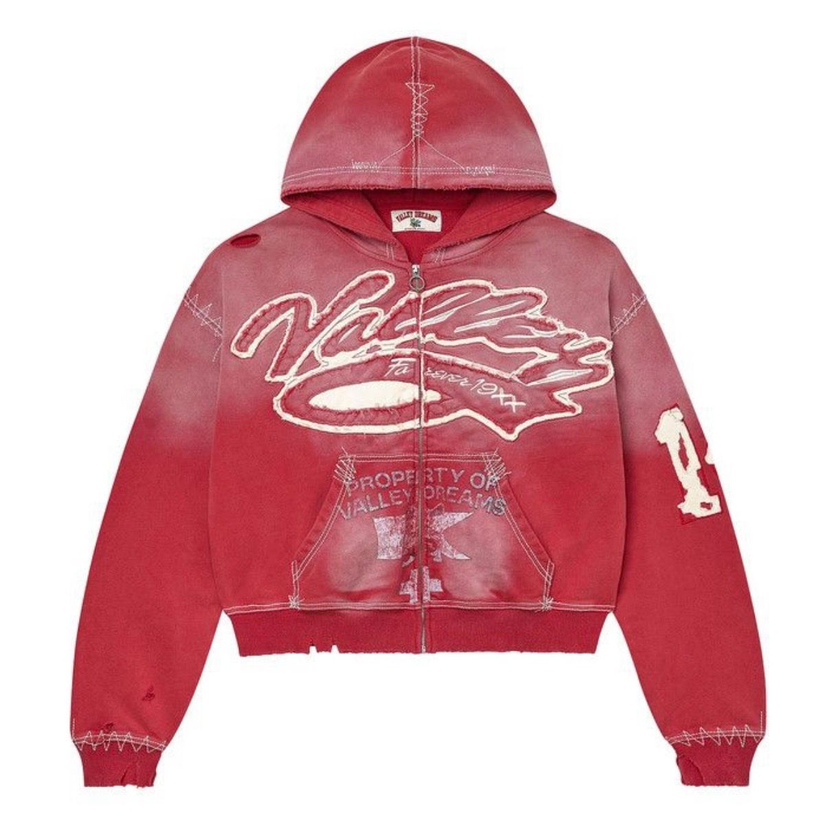 Vale Forever Religeon Zip Up Hoodie (Burn)