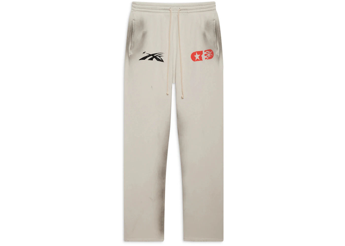 Hellstar If You Dont Like Us Beat Us Sweatpants White - Preowned