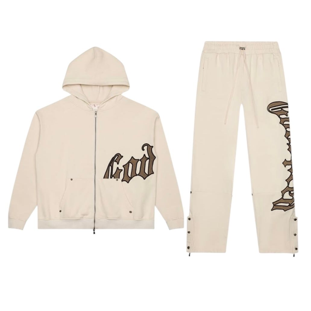 Godspeed OG Logo V2 Sweatsuit (Creme/Brolive)