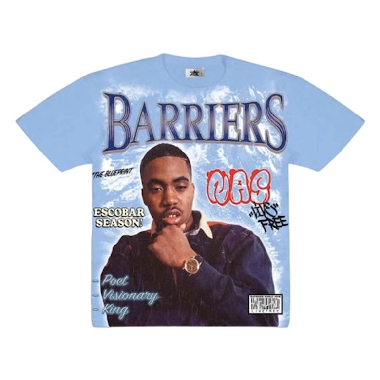 Barriers Nas Tee (Blue)