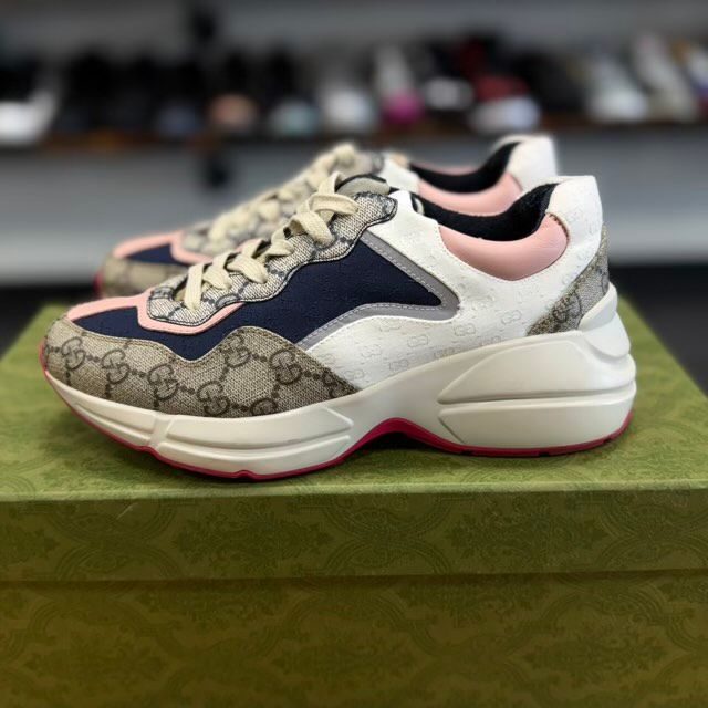 Gucci Rhyton Beige Ebony (Women's) - Preowned