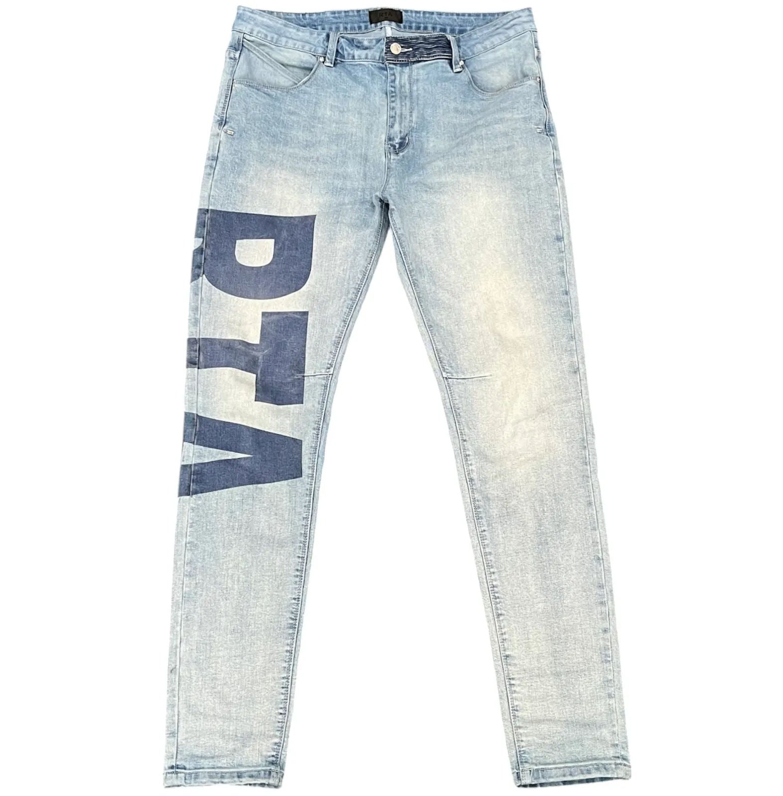 RTA Clayton Skinny Jeans (Mid Blue) - Preowned