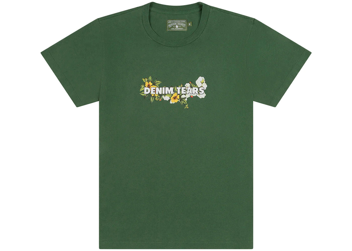 Denim Tears Floral Logo Tee Green