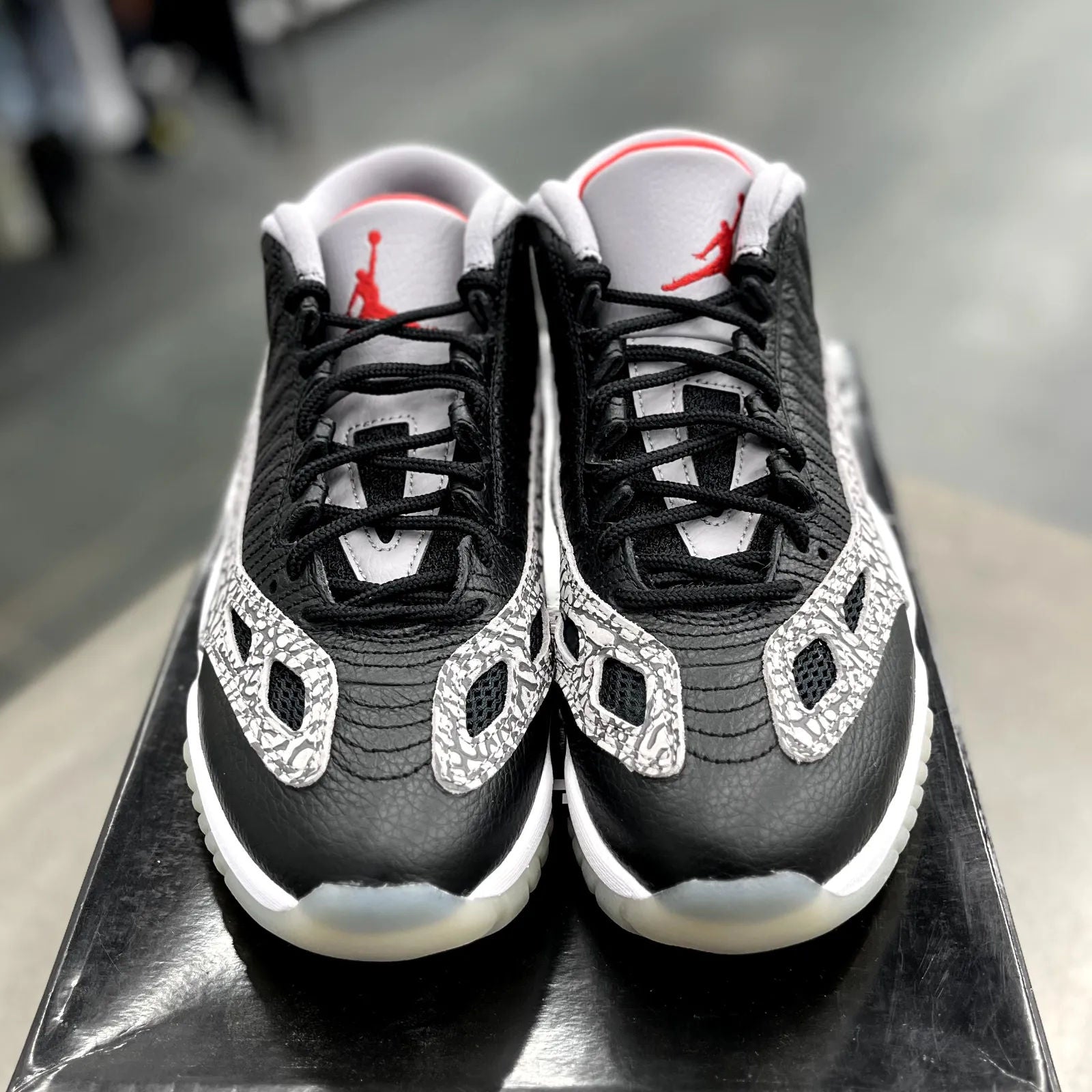 Jordan 11 Retro Low IE Black Cement - Preowned