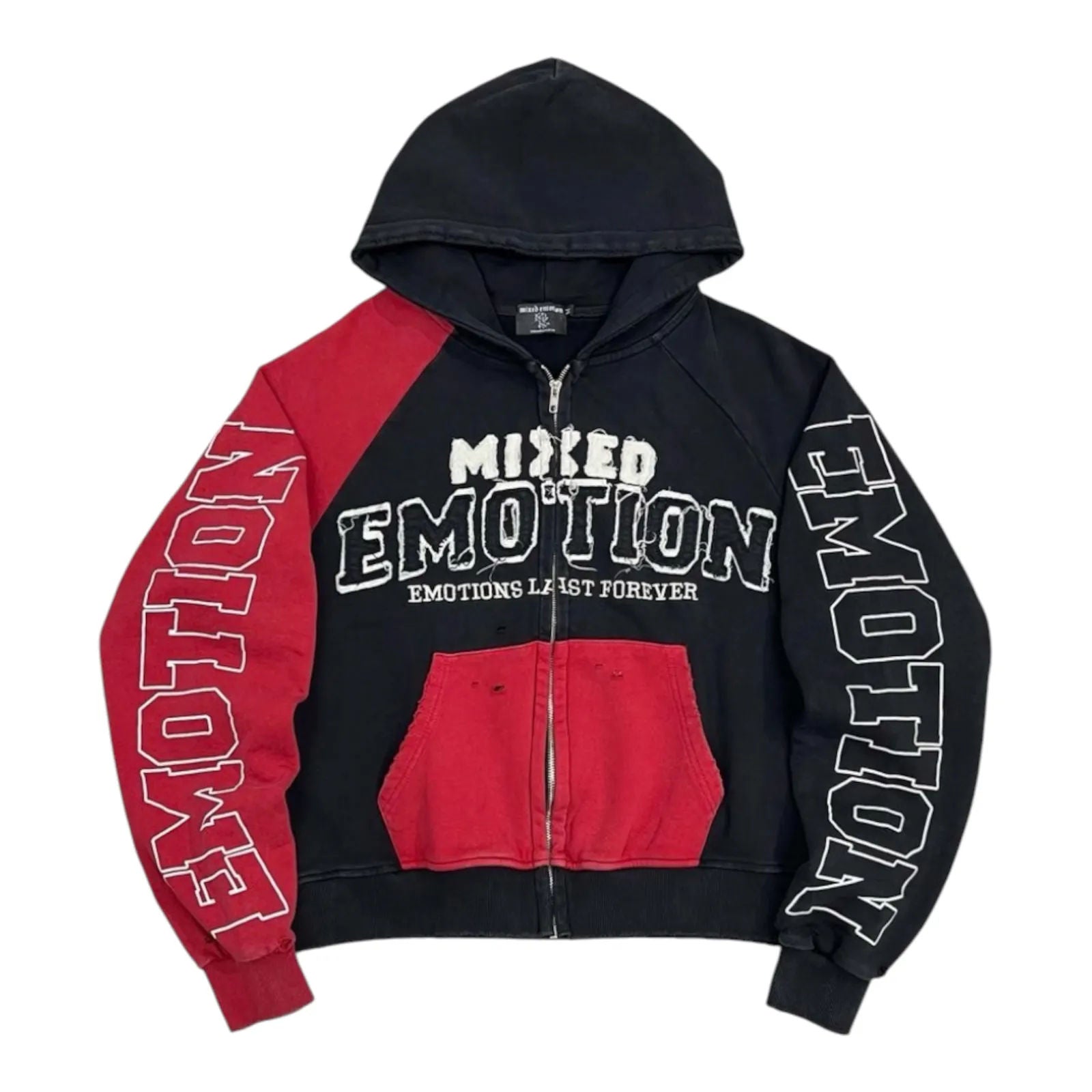 Mixed Emotion Split Decision Hoodie (Red)
