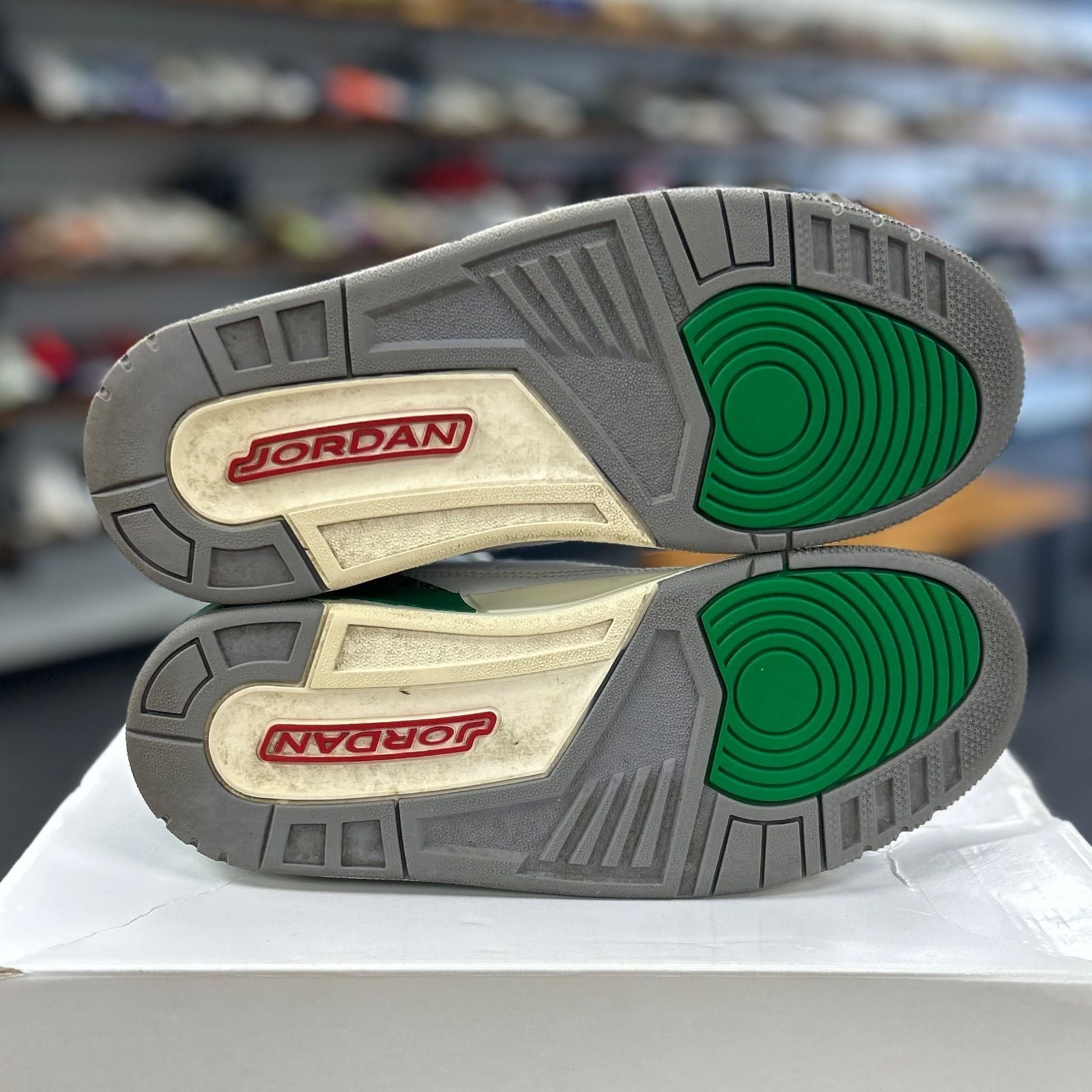 Jordan 3 Retro Lucky Green (Women's) - Preowned
