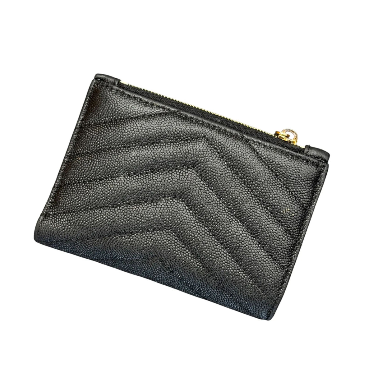 YSL Cassandre Wallet (Black) - Preowned