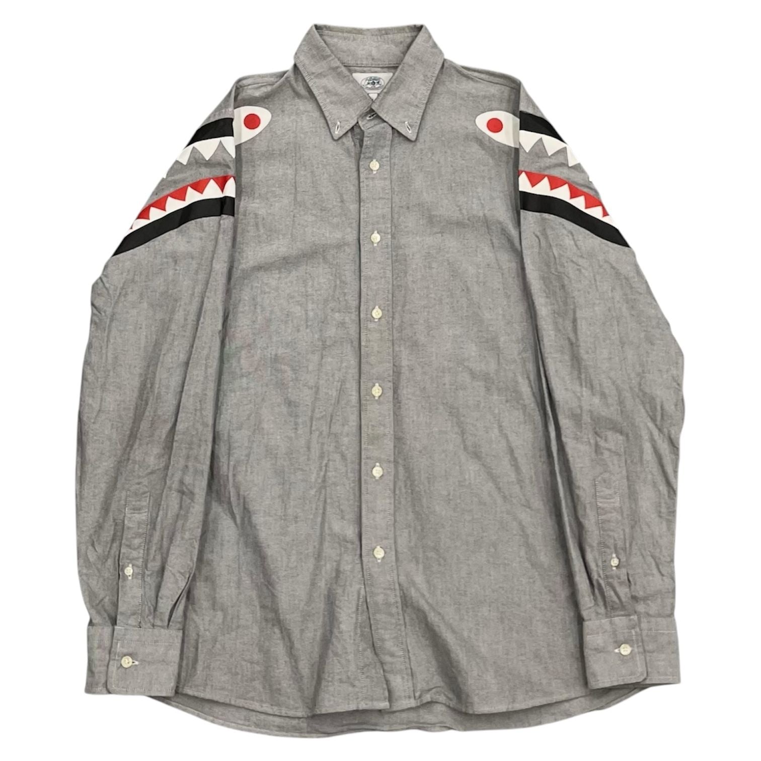 Bape Shark Oxford L/S Button Up - Preowned