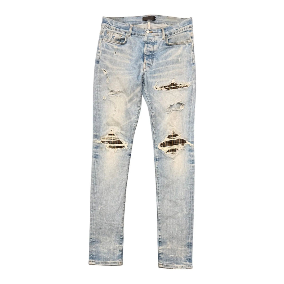 Amiri MX1 Flannel Patch Jean (Clay Indigo) - Preowned
