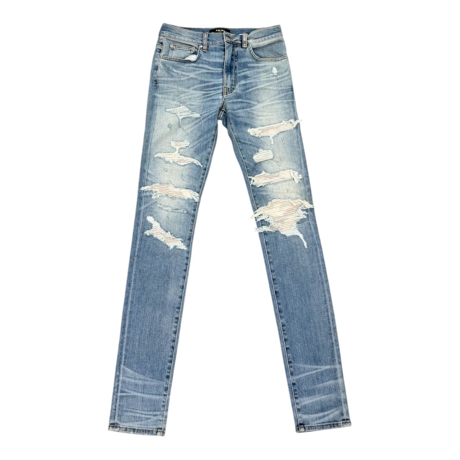 Amiri Thrasher White Patch Distressed Jean (Indigo)