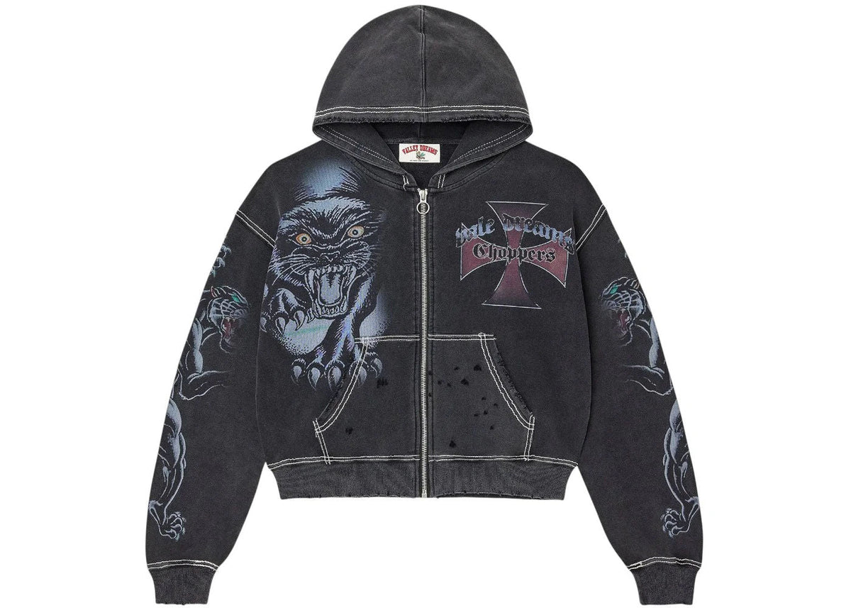 Vale Forever Hardy Boyz Zip Up Hoodie (Black)