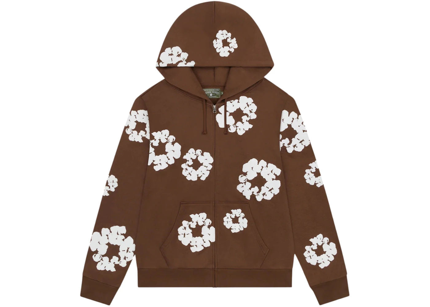 Denim Tears Cotton Wreath Zip Hoodie (Brown)