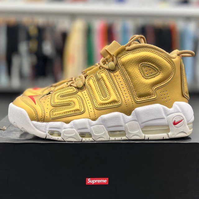 Nike Air More Uptempo Supreme Suptempo Gold - Preowned