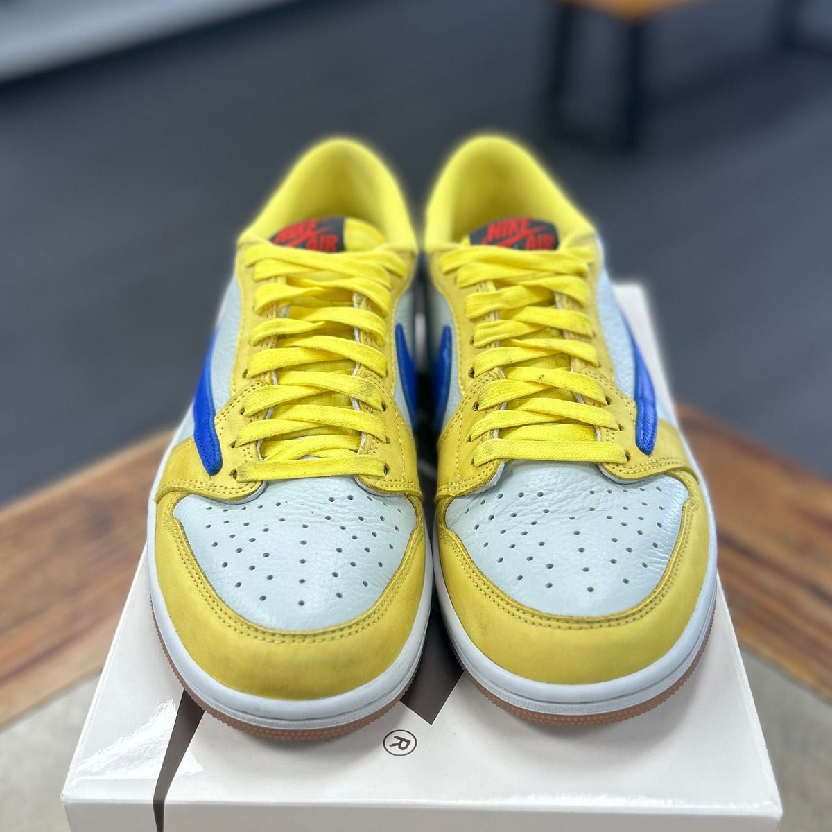 Jordan 1 Retro Low OG SP Travis Scott Canary (Women's) - Preowned
