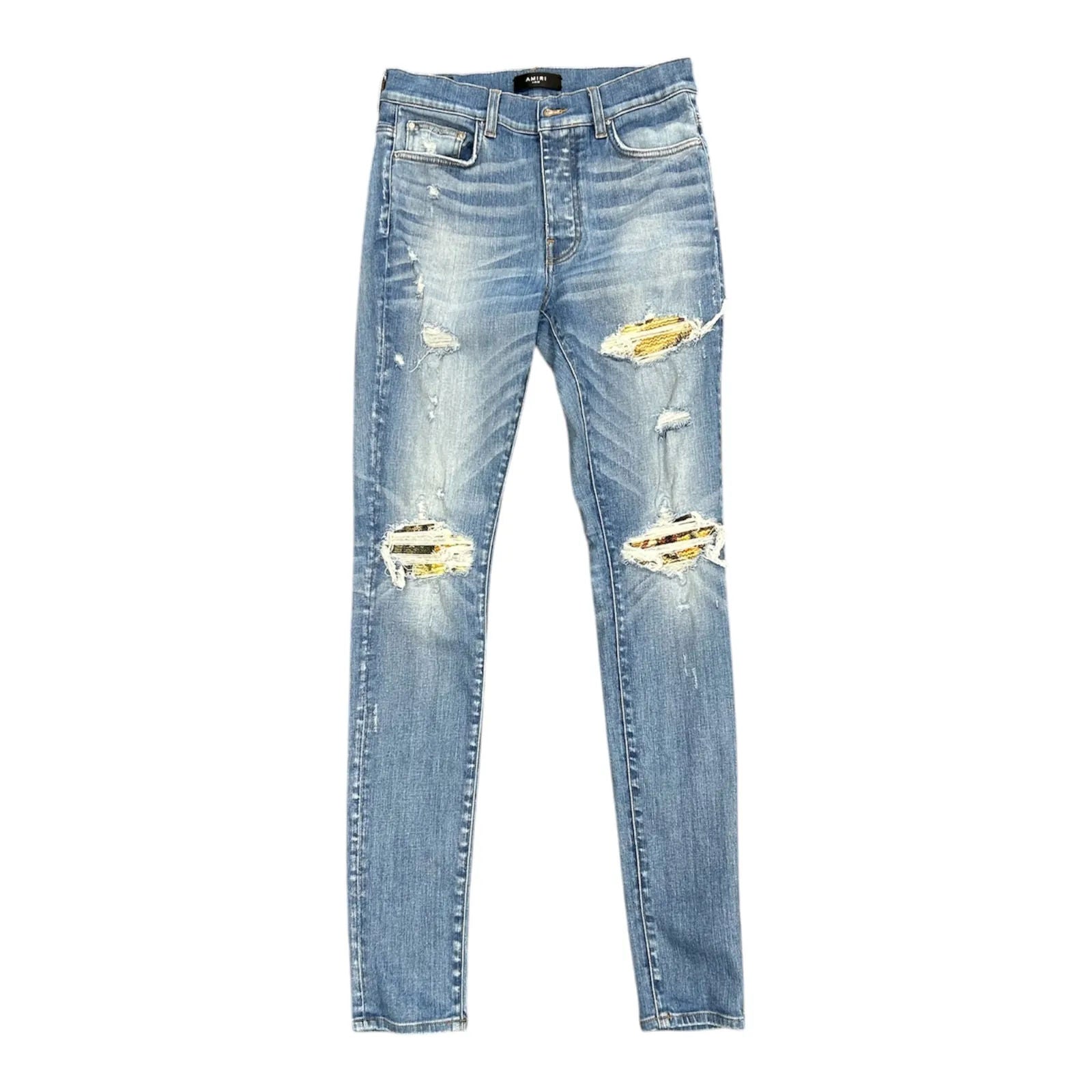 Amiri Mx1 Yellow Patch (Indigo) - Preowned