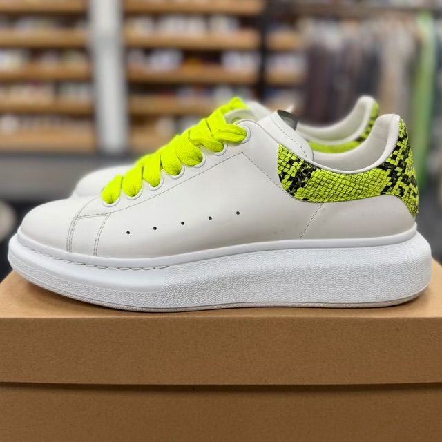 Alexander McQueen Oversized Neon Green Snake Print - Preowned