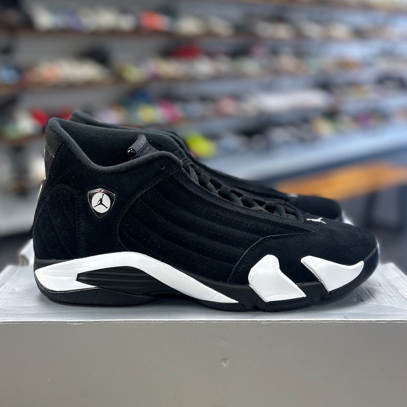 Jordan 14 Retro Black White - Preowned