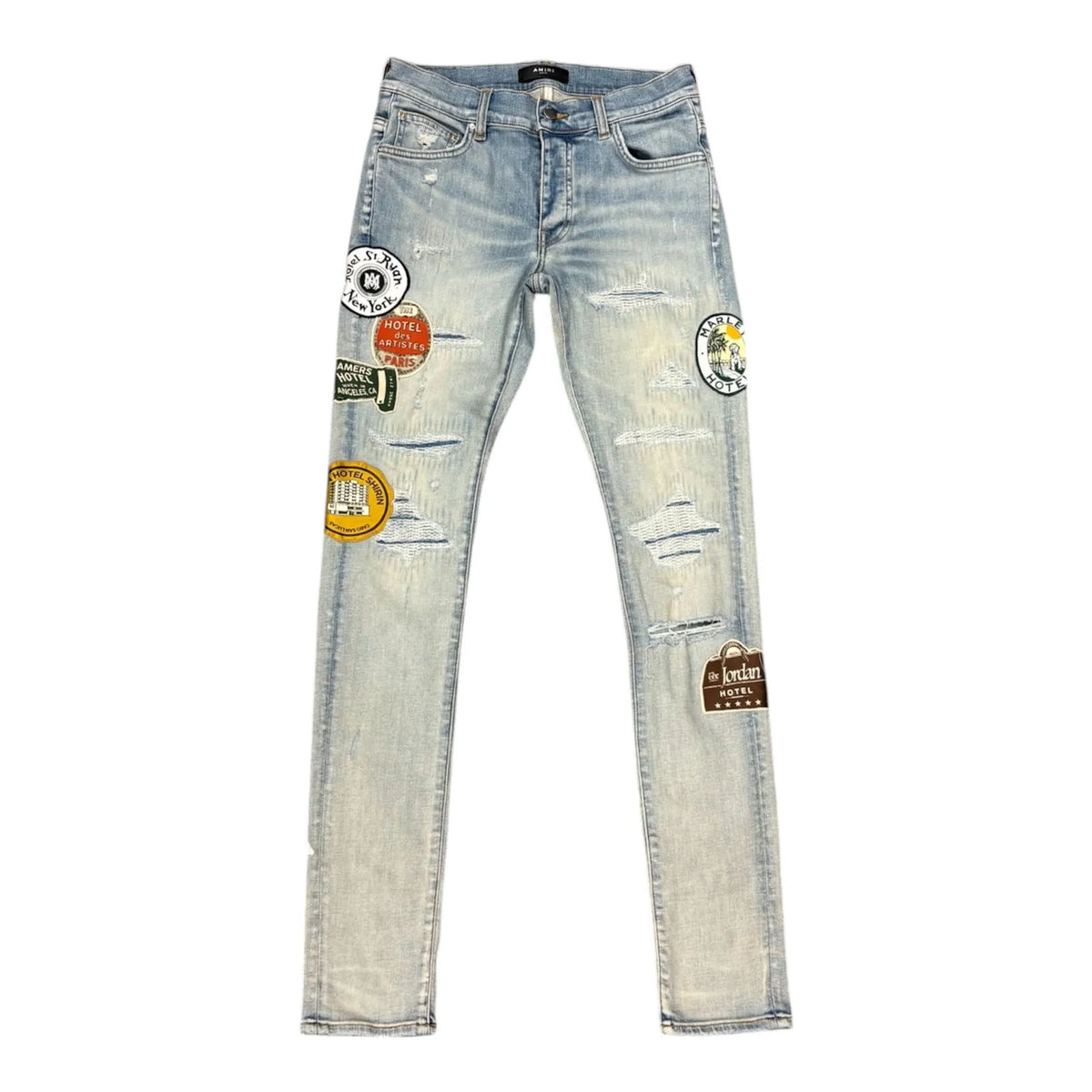 Amiri Travel Patch Jean (Antique Indigo) - Preowned