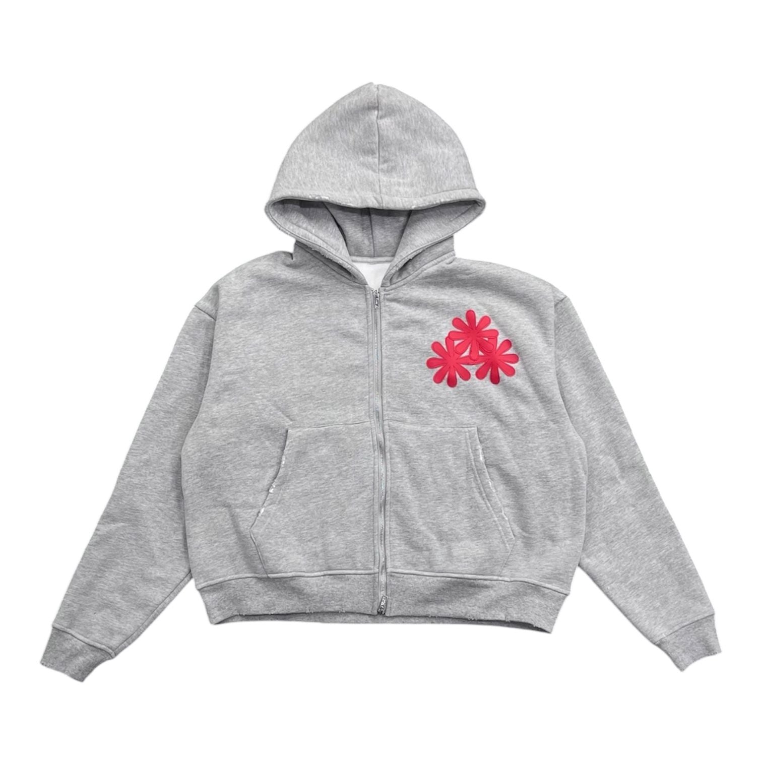 Carpe Vestem Patch Zip Up Hoodie (Grey)