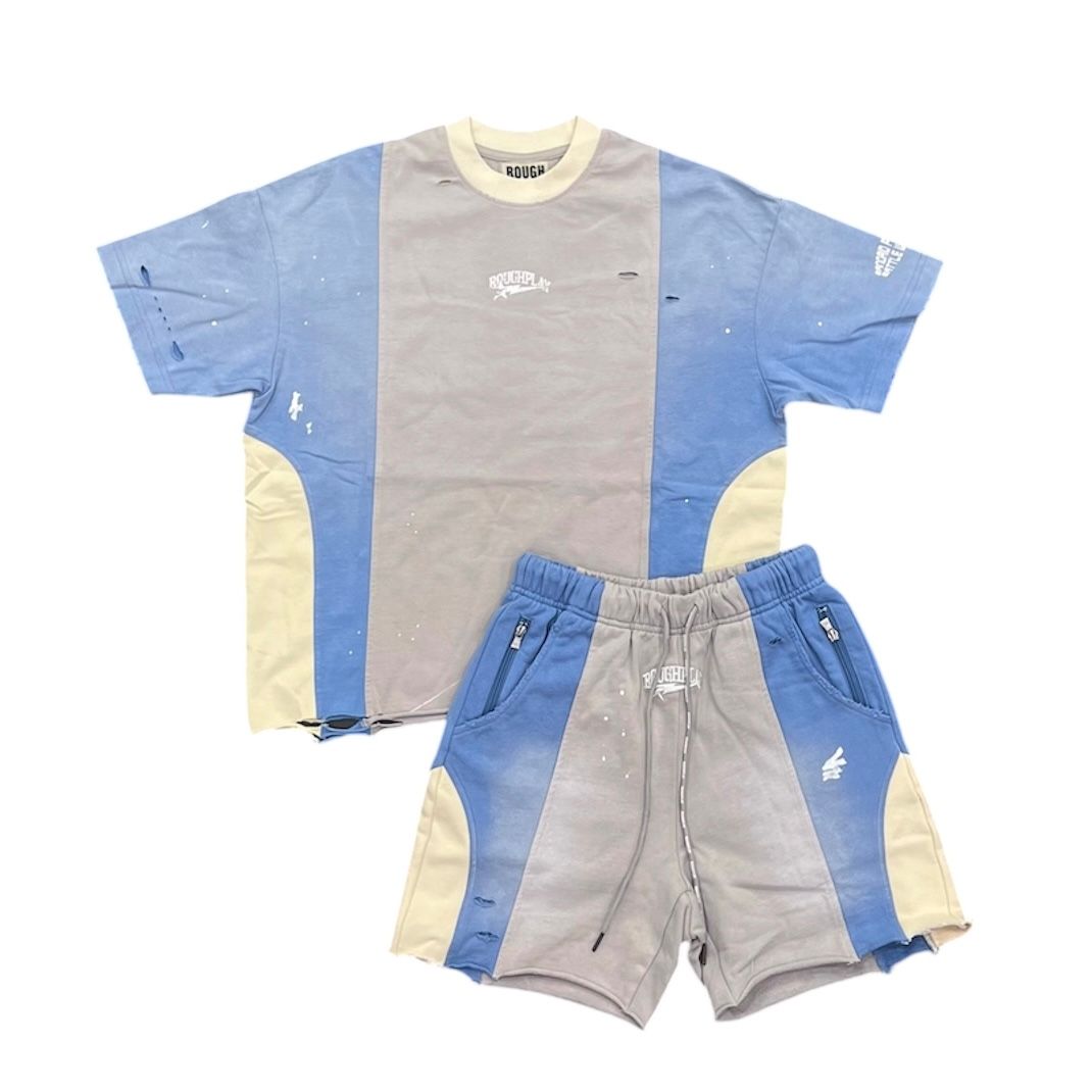 Roughplay Short Set (Grey/Blue)