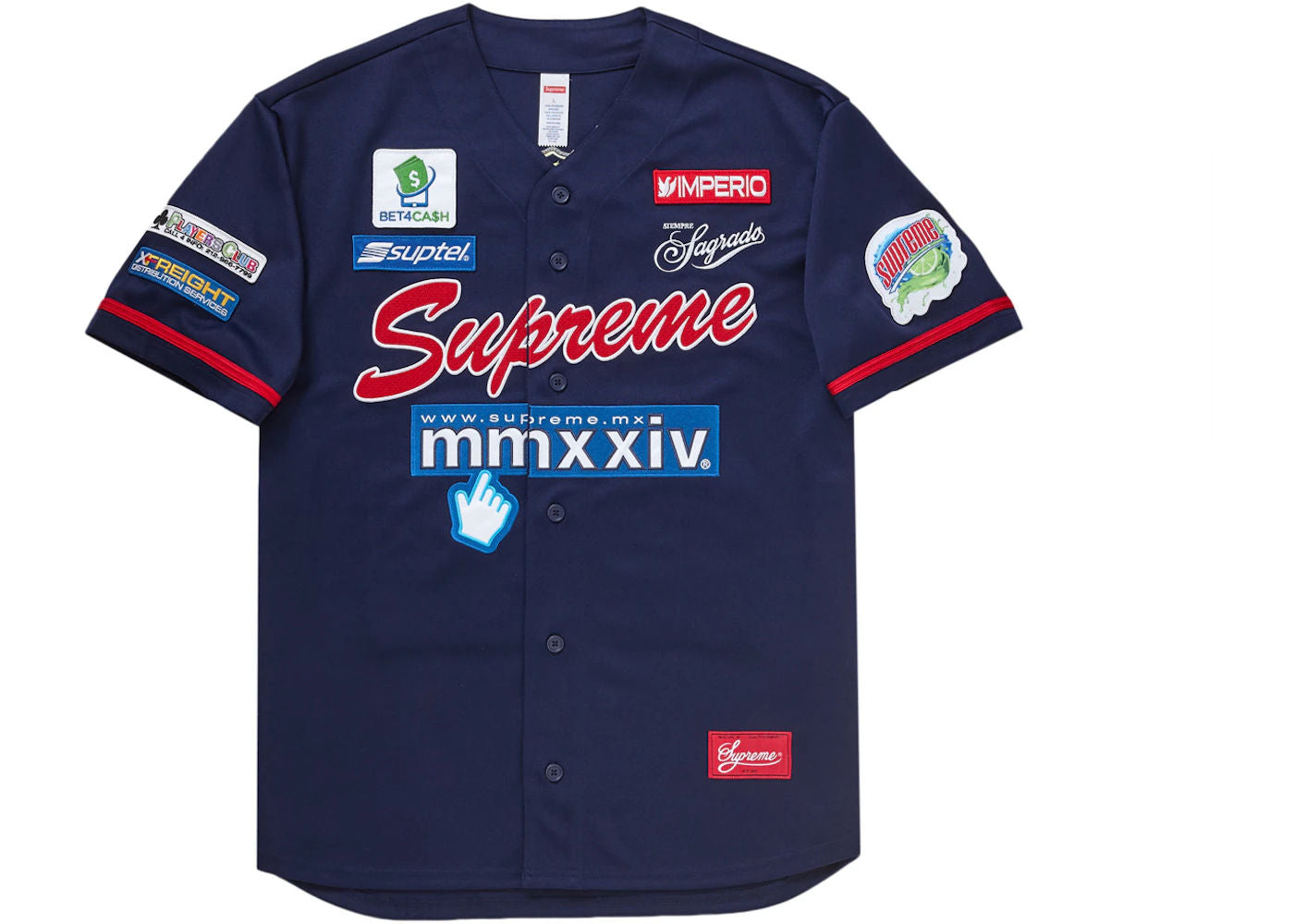 Supreme Chosen One Baseball Jersey Navy - Preowned