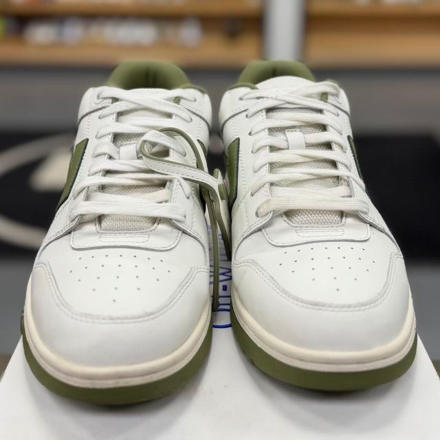 Off-White Out Of Office Calf Leather White Sage - Preowned
