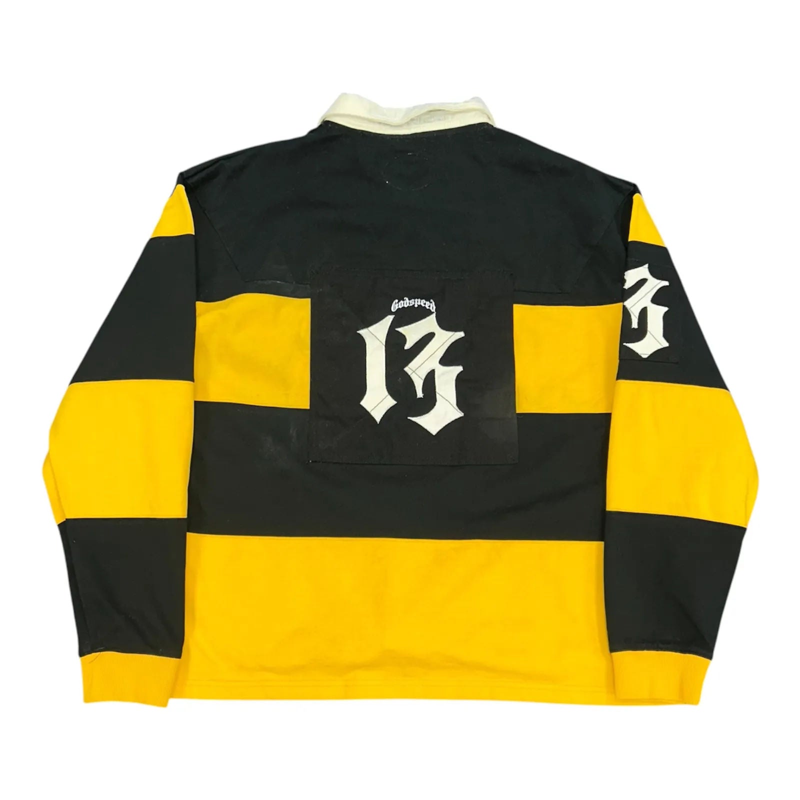 Godspeed Classic Field Rugby Shirt Black/Yellow - Preowned