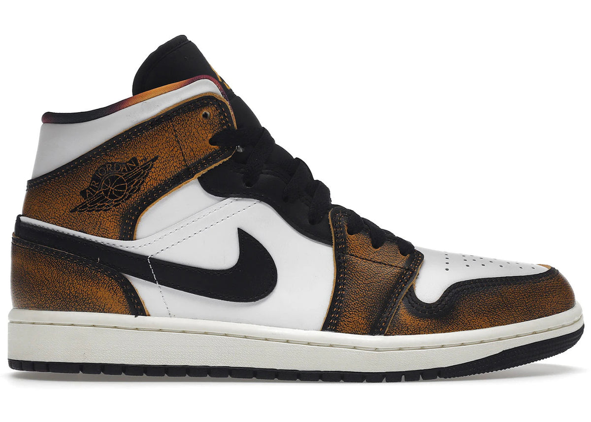 Jordan 1 Mid SE Orange Wear Away - Preowned