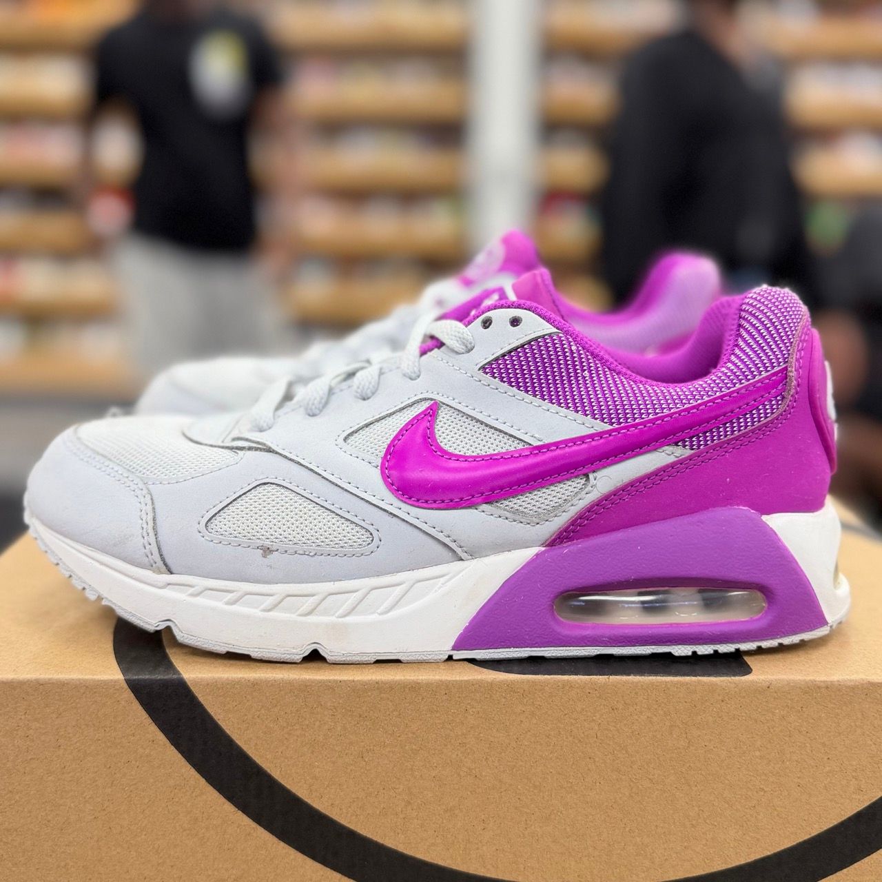 Nike Boys Air Max Ivo Purple Silver White - Preowned