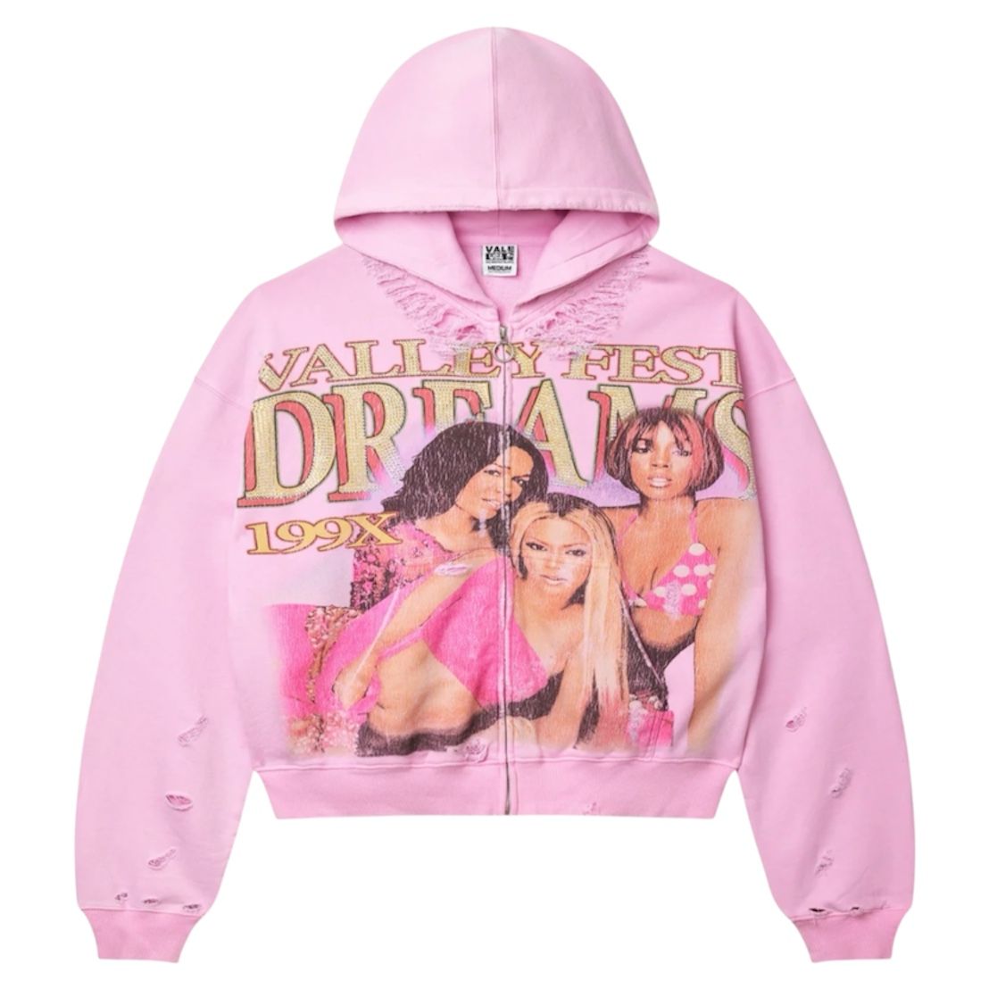 Vale Forever Dreams Zip Up Hoodie (Pink) - Preowned