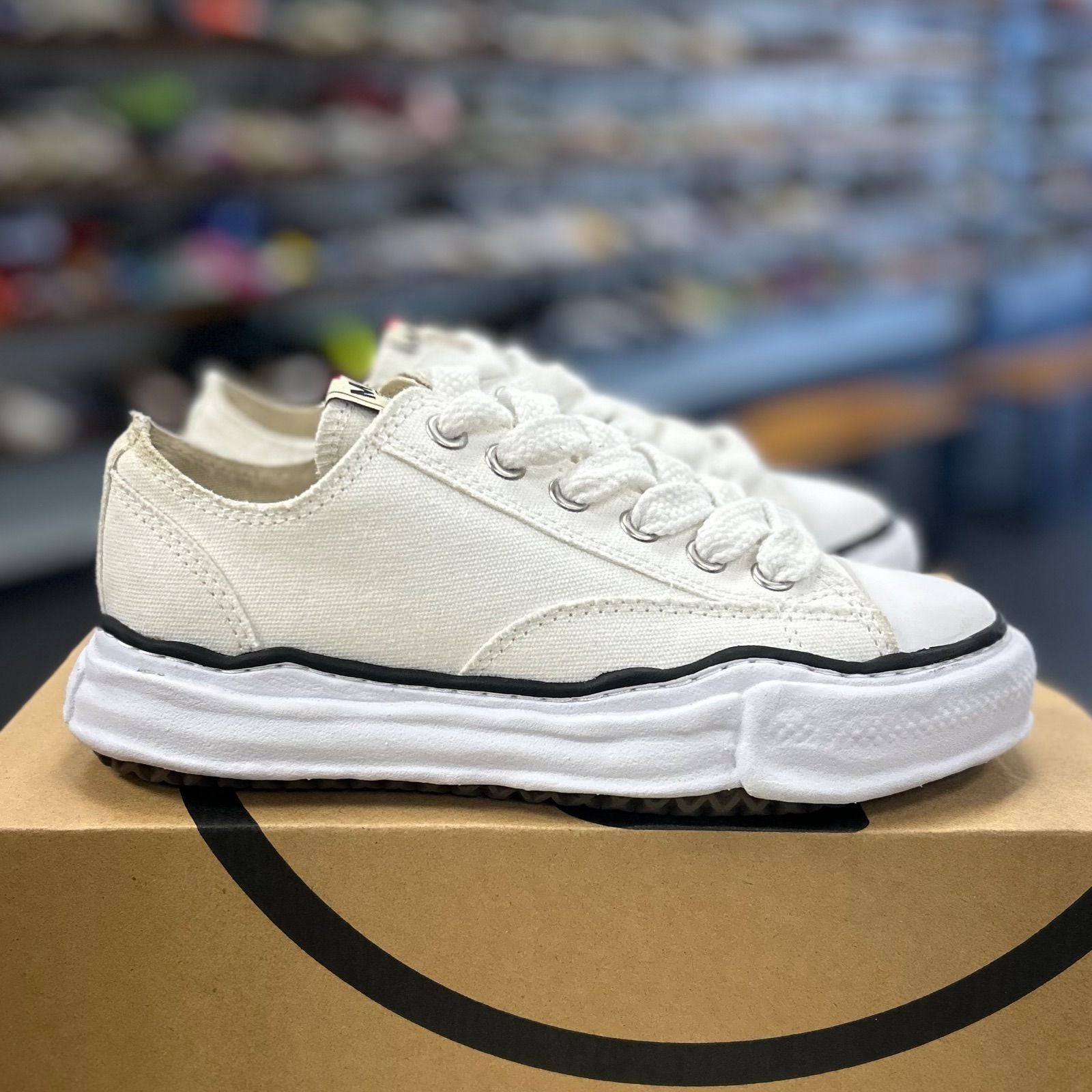 Maison Mihara Yasuhiro Peterson OG Sole Canvas Low White - Preowned