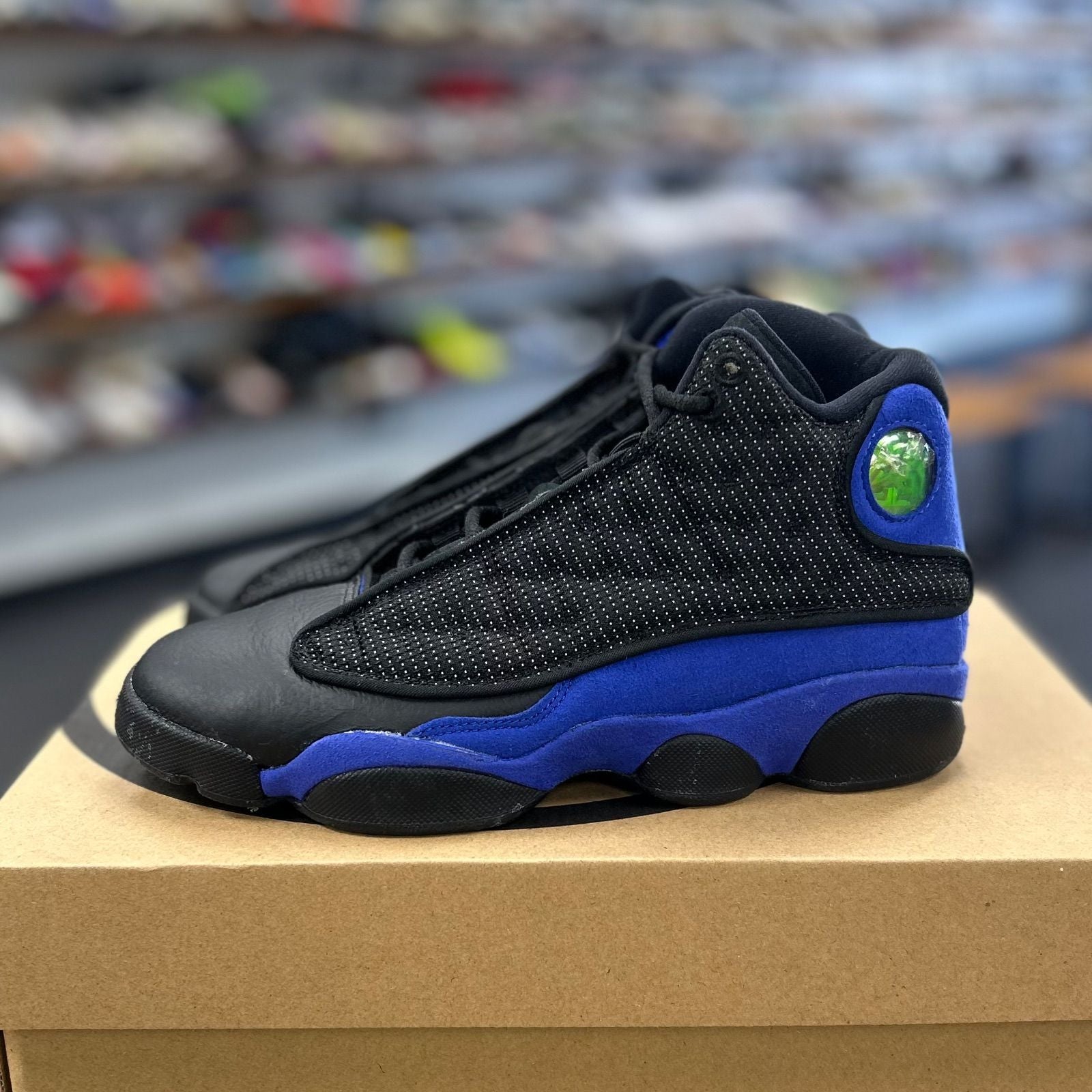 Jordan 13 Retro Black Hyper Royal (GS) - Preowned